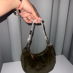 Elegant Olive Green Women's Bag